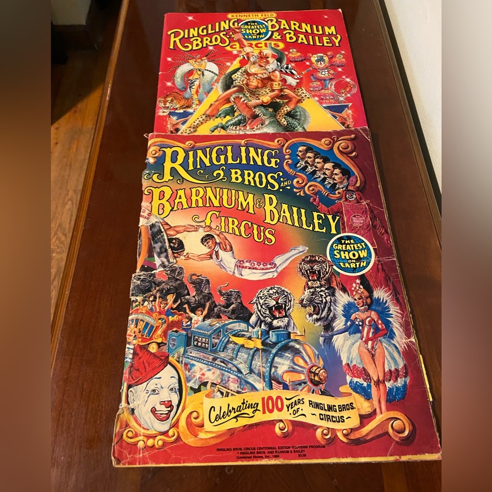 Ringling Bros Circus souvenirs programs